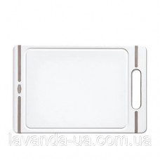 Дошка д/нарізання продуктів ITALIAN CHEF М 29x19 білий/сірий_51316