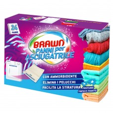 СЕРВЕТКИ ДЛЯ СУШИЛЬНОЇ МАШИНИ 24 ШТ. BRAWN