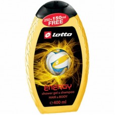 ШАМПУНЬ/ГЕЛЬ ДУШ 2в1  400 МЛ. ENERGY S/G LOTTO