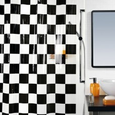 Шторка д/ванної  MATTO pvc 180x200 чорна_10.00377