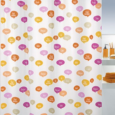 Шторка д/ванної peva CIAO помаранчевий/рожевий