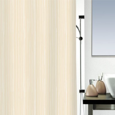 Шторка д/ванної RAYA polyester 180х200 бежевий_10.14417