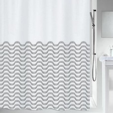 Шторка д/ванної polyester VAGUES 180x200 чорна_10.20160