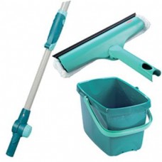 АКЦИОННЫЙ НАБОР: ВЕДРО + ШВАБРА ДЛЯ ОКОН LEIFHEIT ТРИ В ОДНОМ