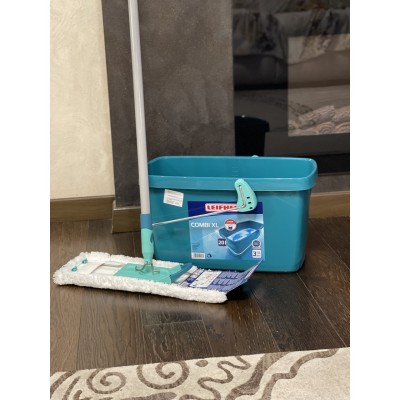 НАБОР: ШВАБРА LEIFHEIT PROFI 42 СМ. MICRO DUO (55045) + ВЕДРО COMBI XL 20 Л. (52013)