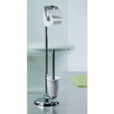 Держак д/бумаги з щіткою підлоговий порц._10.05413