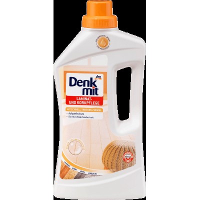 Средство жидкое для мытья полов из ламината Denkmit Laminatpflege und Korkpflege 1л.