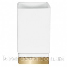 Стакан porcelaіn ROMA білий/золото_10.17976