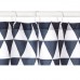 Шторка для ванної TXT PLAIN , чорно- біла (кільця в комплекті)_06880