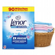 Стиральный порошок Lenor Aprilfrisch 4,95 кг 90 стирок – мощное удаление пятен и длительная свежесть весеннего аромата, автомат