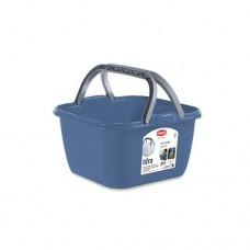 Корзина IDRA с ручками, квадрат, 14 л, синий