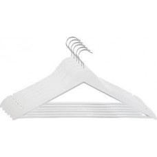 Вешалка EVERYDAY, ТМ МД, одежная, белая, 44,5 х 23 х 1,2 см (6 шт)