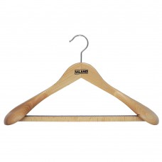 Плечики для тяжелой одежды с резиновой лентой на перекладине 43,0х6,5 см Viland