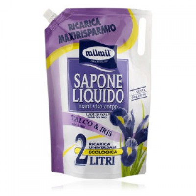 Мыло жидкое Milmil Тальк и Ирис (экопак.)2l