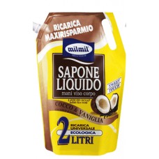 Мыло жидкое Milmil Ваниль и Кокос (экопак.) 2l