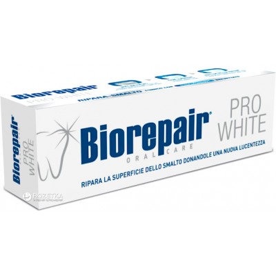 ЗУБНА ПАСТА 75 МЛ. ВІДБІЛЮЮЧА DENT.PRO WHITE BIOREPAIR