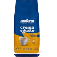 Кофе в зернах Lavazza CREMA e GUSTO Tradizione Italiana 1кг (70% Арабики и 30% Робусты)