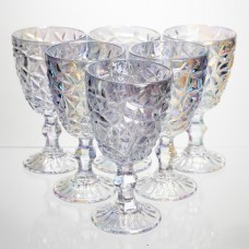 Набор бокалов для вина 6 штук 340 мл винные бокалы на ножке стеклянные фужеры для вина подарочные HP-19-173