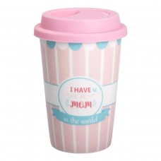 Стакан керамический 420 (мл) с силиконовой крышкой I have the best mom RX-N240288HM