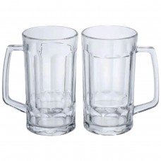 Набор кружек для пива Beer Stein стеклянных 2 штуки по 530 мл HP-17-60