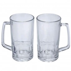 Набор кружек для пива Patterned Stein стеклянных 2 штуки по 530 мл HP-17-61