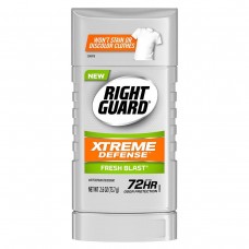 Дезодорант-антиперспирант твердый стик Right Guard Xtreme Defense Fresh Blast Antiperspirant & Deodorant 72HR