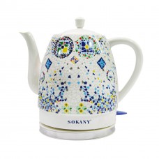 Электрический чайник Sokany SK-09008  1,5 литра  бесшумный Белый