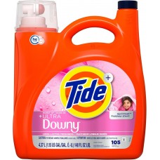 Гель для стирки Tide Downy Liquid Laundry Detergent 4,37 л, 105 стирок, жидкое стиральное средство с ароматом Downy