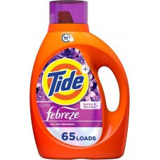 Гель для стирки Tide Ultra Febreze Liquid Laundry Detergent 2,72 л, 65 стирок, жидкое средство против пятен и неприятных запахов