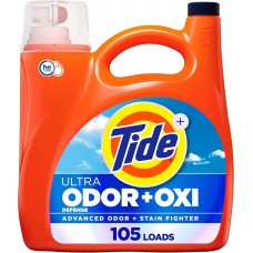 Гель для стирки Tide Ultra ODOR + OXI Liquid Laundry Detergent 4,37 л, 105 стирок, против запахов и сложных пятен