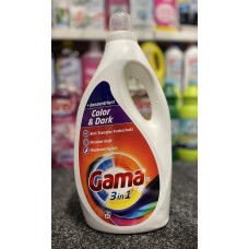Гель для стирки Gama 3in1 Color & Dark 4,15 л — Обновление цвета и защита черных тканей на 83 стирки!