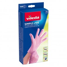 Перчатки Vileda Simple Tpe 100 шт. Размер M/L