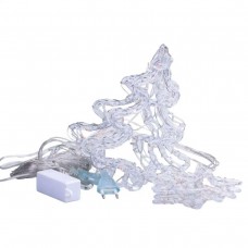 Гирлянда штора светодиодная GarlandoPro звезда и елка 120LED 3х0,9 м 8 режимов 1733069ML