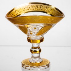 Конфетница стеклянная Bogema Gold 15 см Yiwu HP-34-134