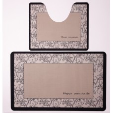 Набор ковриков для ванной и туалета Happy Countryside 50*80 / 40*50 см Yiwu HP-42-177