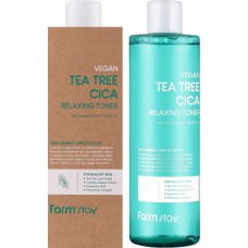 Успокаивающий тонер с экстрактом чайного дерева - FarmStay Vegan Tea Tree Cica Relaxing Toner, 400 мл