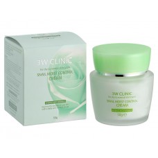Антивозрастной крем для лица с экстрактом слизи улитки 3W Clinic Snail Moist Control Cream, 50мл