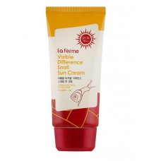 Солнцезащитный крем для лица Farmstay Visible Difference Snail Sun Cream С экстрактом улиткиSPF 50/PA+++ 70 мл