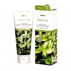 Очищающая пенка для умывания JIGOTT NATURAL GREEN TEA FOAM CLEANSING 180ml