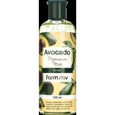 Тонер для лица Увлажняющий FarmStay Avocado Premium Pore Toner 350ml