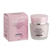 Крем для лица увлажняющий цветочные экстракты 3W CLINIC Flower Effect Extra Moisture Cream, 50 мл