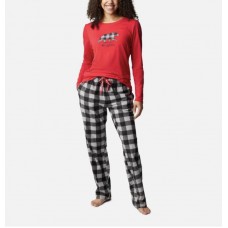 Пижама женская Columbia Women's Set Red- Grey Buf size: M