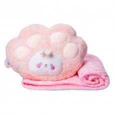 Мягкая игрушка-подушка с пледом внутри Зайчик 120×160 (см) Розовый Colorful Home 5616-66P
