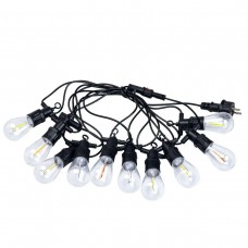 Гирлянда уличная в стиле ретро светодиодная мультиколор S14 на 10 LED ламп длиной 5 метров S14ML