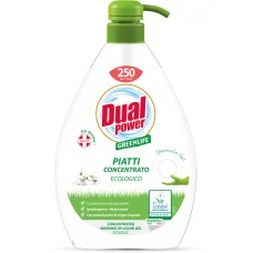 Гель для мытья посуды Dual Power с дозатором Green Life 1 л