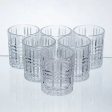 Набор рюмок для напитков Praajbo Geometric 6 штук по 75 мл с рельефным узором HP-17-9