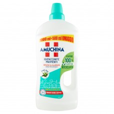 Лучшее средство для мытья полов AMUCHINA IGIENIZZANTE FRESH ALOE, ДЛЯ ПОМЕЩЕНИЙ С ЖИВОТНЫМИ 1,5 л