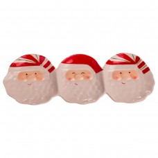 Блюдо сервировочное новогоднее для закусок Santa Claus 33.5×12.5 (см) из фарфора CR-1-33 Блюдо сервировочное новогоднее для закусок Santa Claus 33.5×12.5 (см) из фарфора CR-1-33