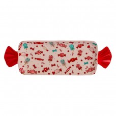 Блюдо сервировочное Merry Christmas 35×12.5 (см) прямоугольное с ручками из фарфора CR-1-29 Блюдо сервировочное Merry Christmas 35×12.5 (см) прямоугольное с ручками из фарфора CR-1-29