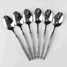 Набор чайных ложек 6 штук из нержавеющей стали 14.5 см ложки чайные посуда нержавейка десерт кофе HP-16978-12